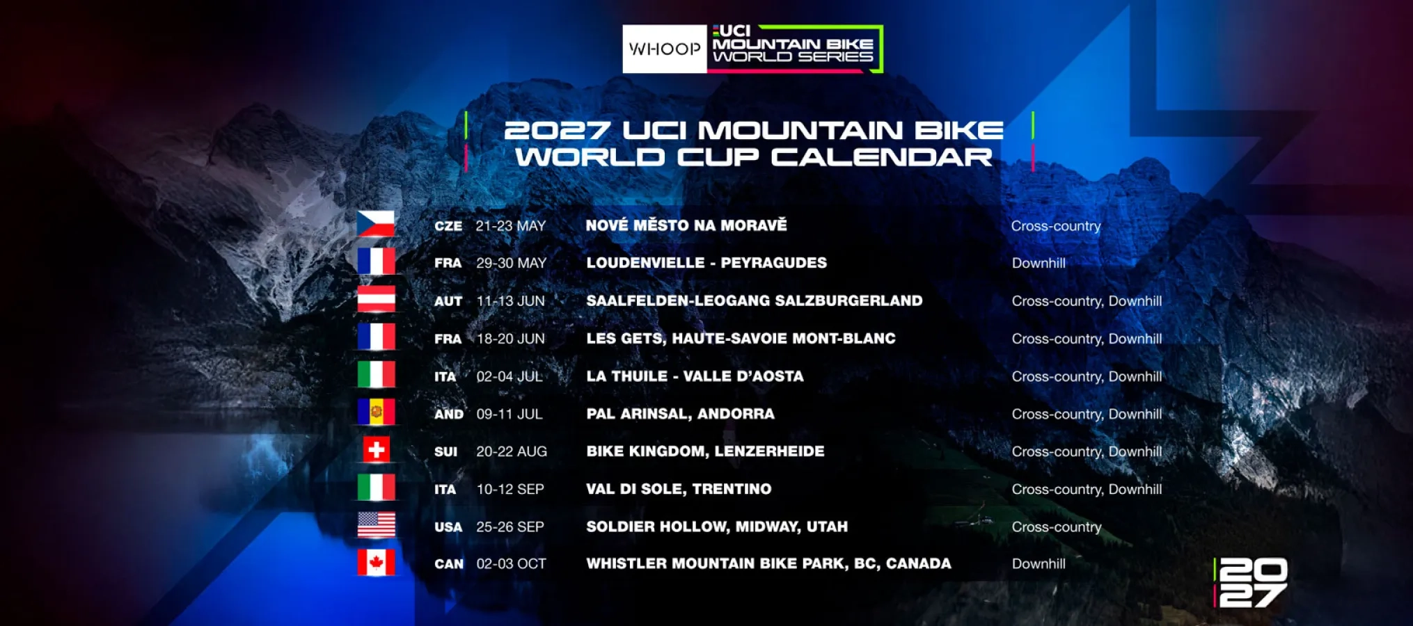 WHOOP UCI Mountain Bike World Series