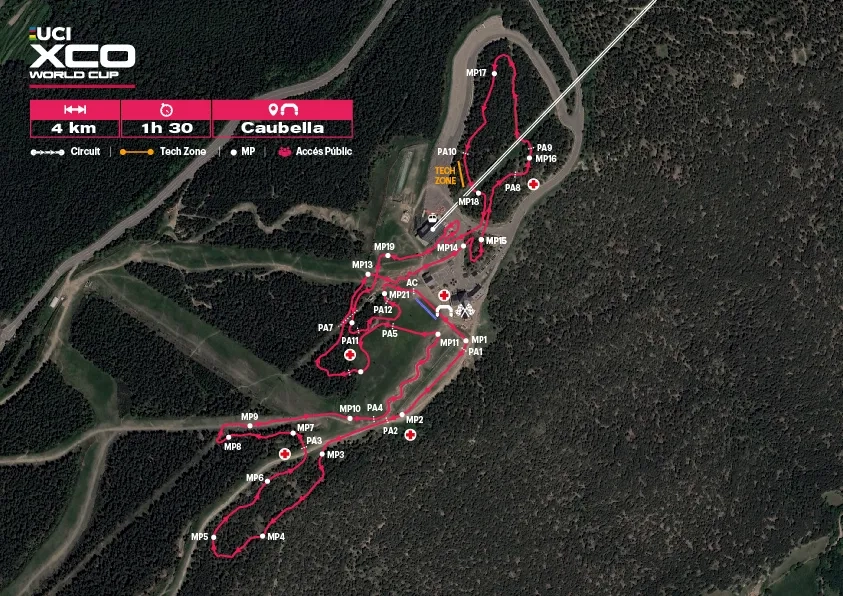 mapa xco
